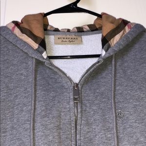 Burberry zip up hoodie